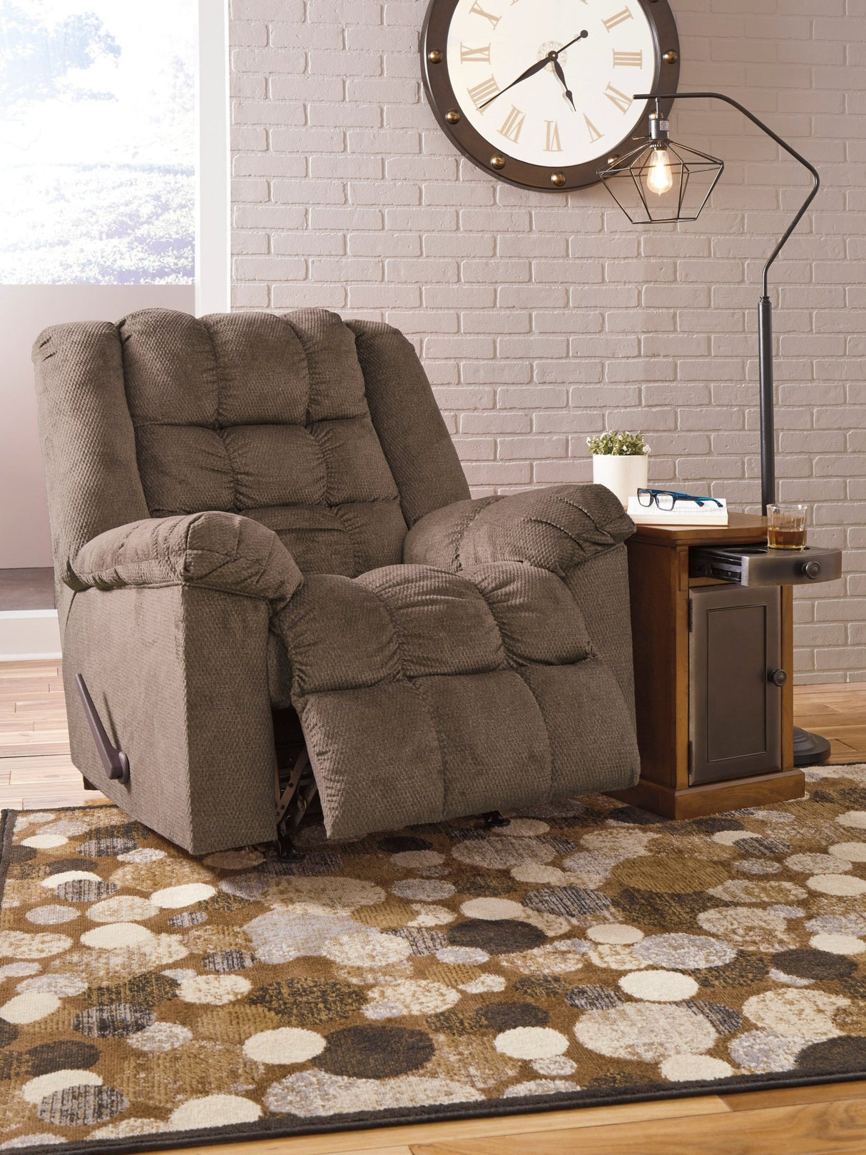 Ashley Autumn Drakestone Rocker Recliner - Microfiber | Home Elegance USA