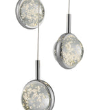 Bubbling Glow Round Chandelier // Chrome  | Finesse - Home Elegance USA