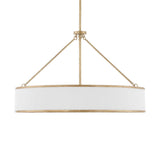 Algiers 8 Light Drum Pendant - Gold / White by Uttermost - View 7