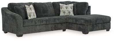 Ashley Shadow Biddeford 35504S2 2 - Piece Sectional with Chaise - Velvet | Home Elegance USA