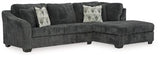 Ashley Shadow Biddeford 35504S2 2 - Piece Sectional with Chaise - Velvet - 35504S2 - Home Elegance USA - 1