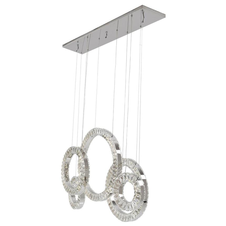 5 Hoop Crystal Progression Chandelier // Chrome  | Finesse -  Home Elegance USA