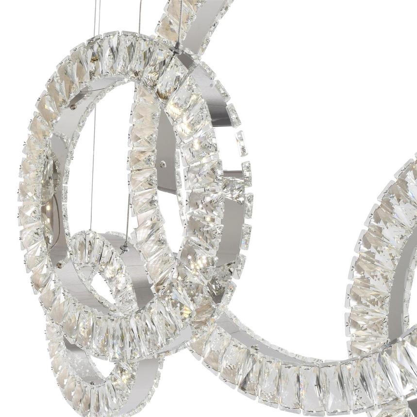 5 Hoop Crystal Progression Chandelier // Chrome  | Finesse -  Home Elegance USA