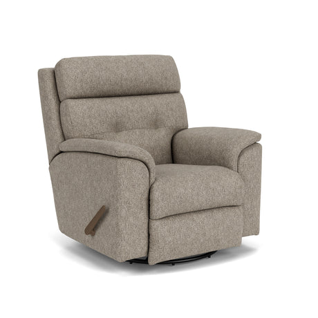 Mason Transitional Fabric Swivel Gliding Recliner | Flexsteel
