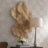 Ripley Gold Metal Wall Art by Uttermost - View 3