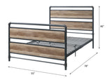 Acme - Brantley Full Bed 35885F Antique Oak & Sandy Gray Finish