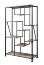 Brantley Bookshelf 35887 Antique Oak & Sandy Gray Finish | Acme | Home Elegance USA