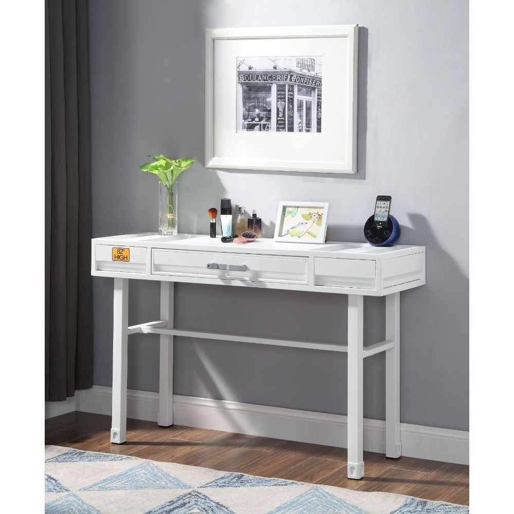 Acme - Cargo Vanity Desk 35909 White Finish