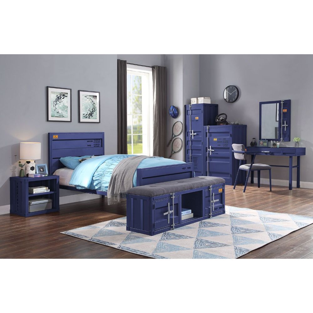 Acme - Cargo Twin Bed 35930T Blue Finish