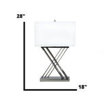 Chrome X Table Lamp // 1 Light  | Finesse