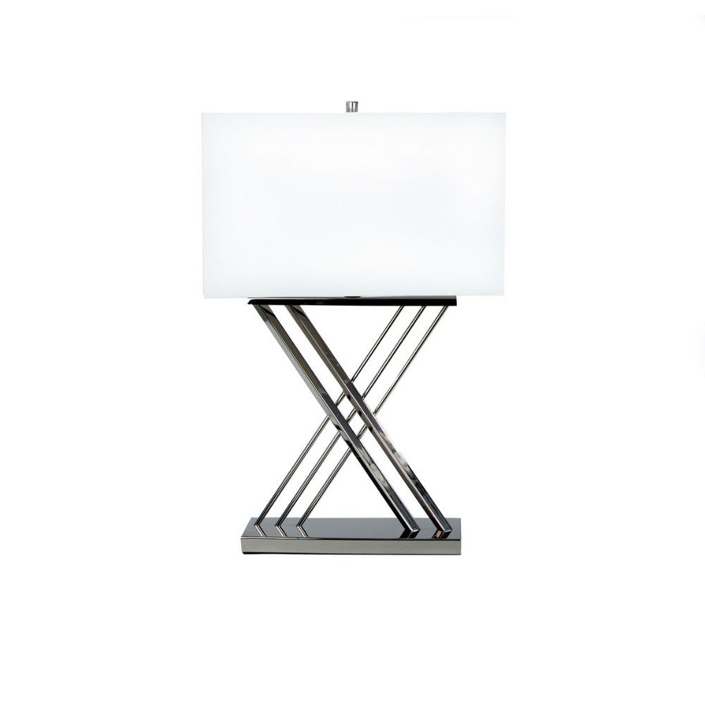 Chrome X Table Lamp // 1 Light  | Finesse