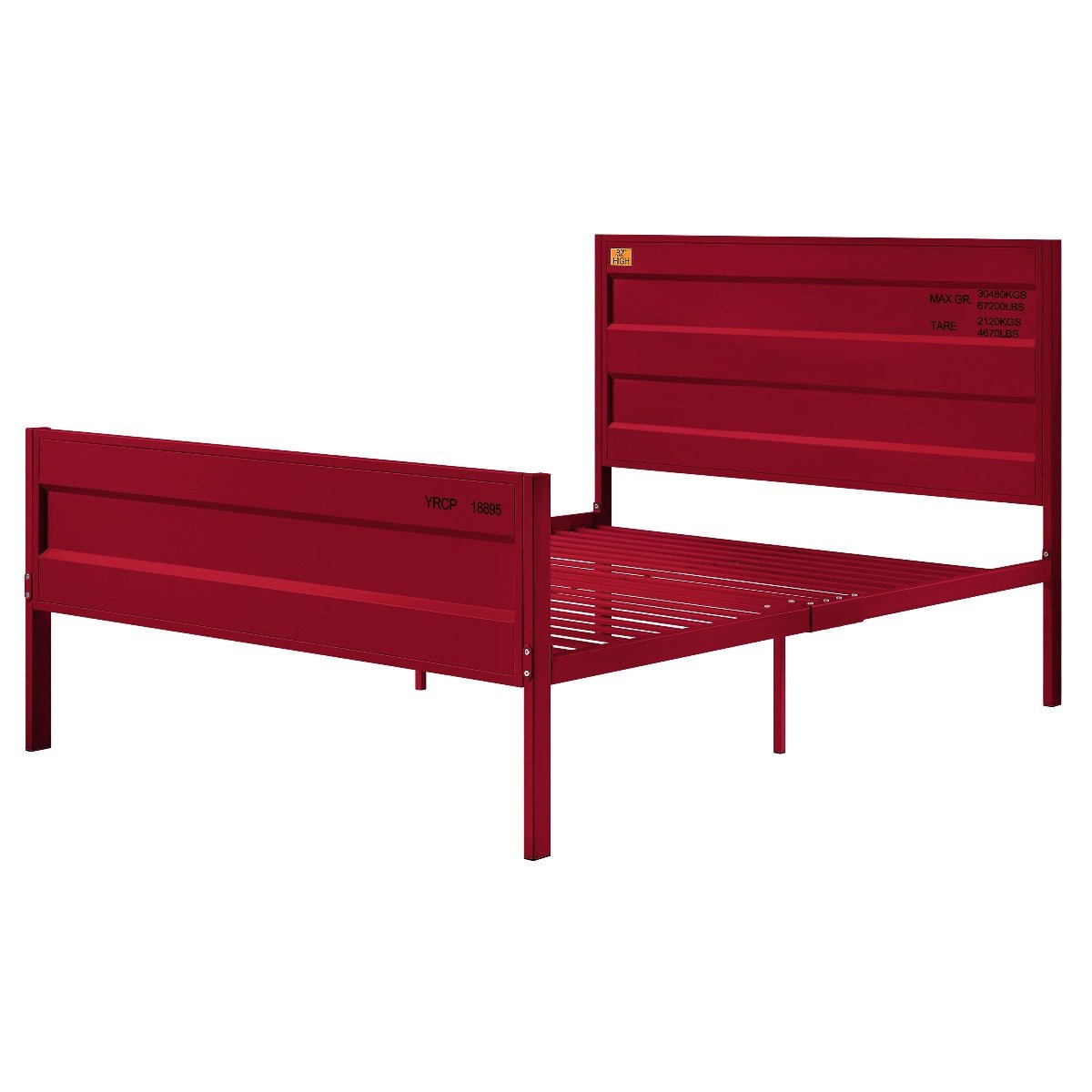 Cargo Full Bed 35945F Red Finish | Acme | Home Elegance USA