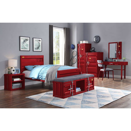 Acme - Cargo Twin Bed 35950T Red Finish