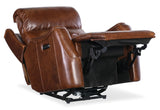 Harlan Zero Gravity Power Recliner With Power Headrest - Dark Brown by Hooker Furniture - View 3