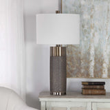 Brannock Table Lamp - Bronze / White by Uttermost - View 3