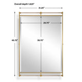 Ripoll Mirror Antique Brass - Gold by Uttermost - View 7
