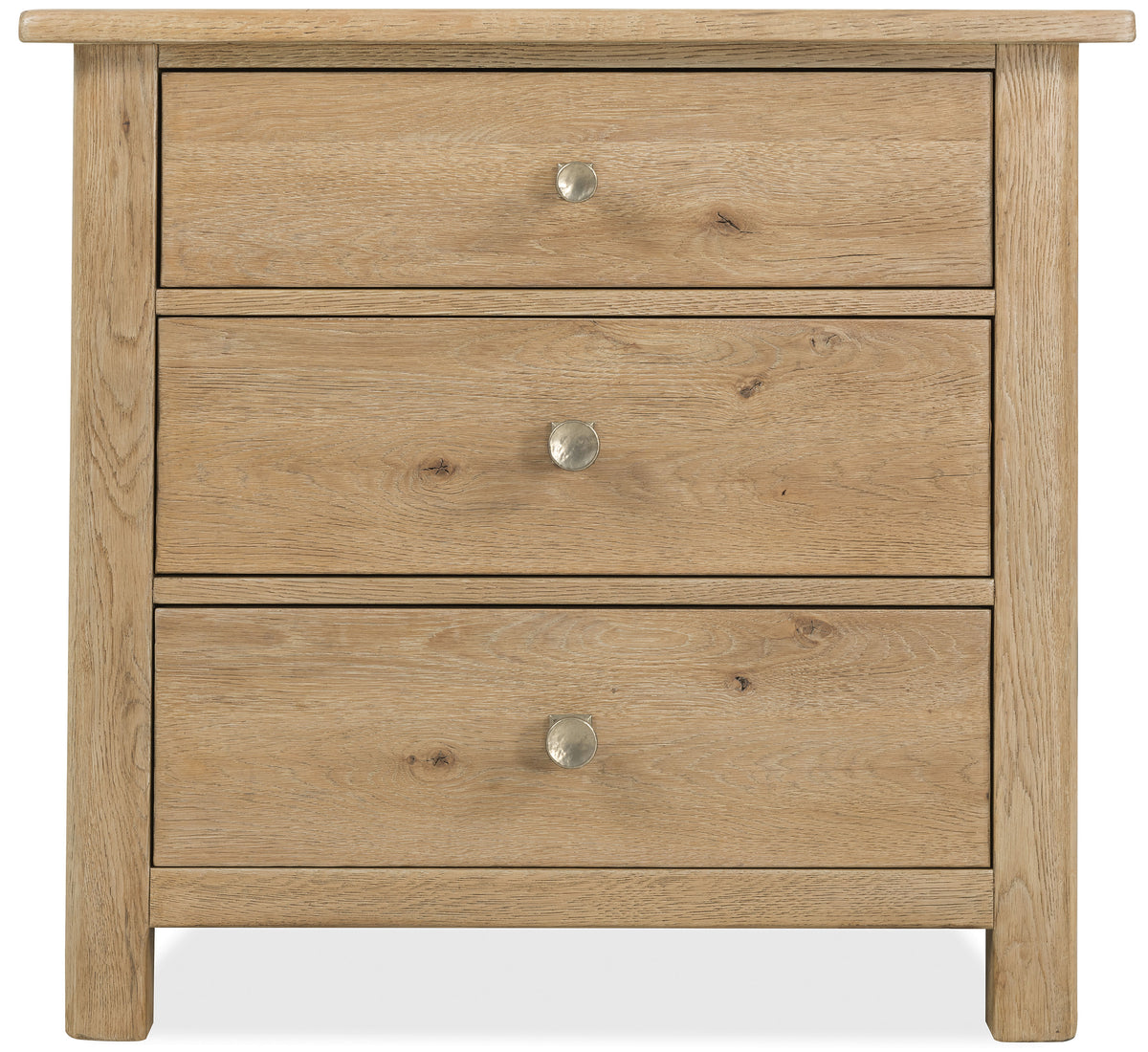 Driftwood Three-Drawer Nightstand Buckboard - Light Brown by Hooker Furniture - View 2