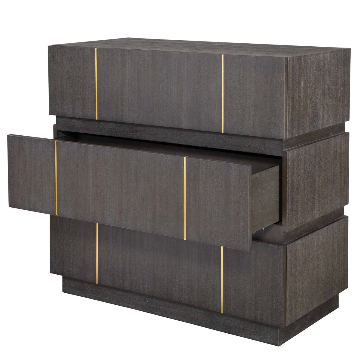 Between The Lines Accent Chest - Black by Uttermost - View 6