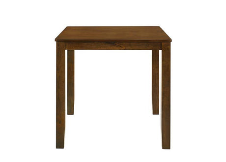 Beautiful Cherry Color Counter Height 5Pc Dining Set Pub Height Square Dining Table Cream Upholstered Chair Dining Room Set Wooden - sold by Home Elegance USA