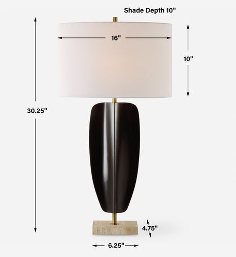 Kure Black Table Lamp by Uttermost - View 9