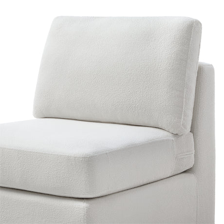 Chauncy 5-PC Sectional in Ivory with Performance Fabric, Modular Design - sold by Home Elegance USA