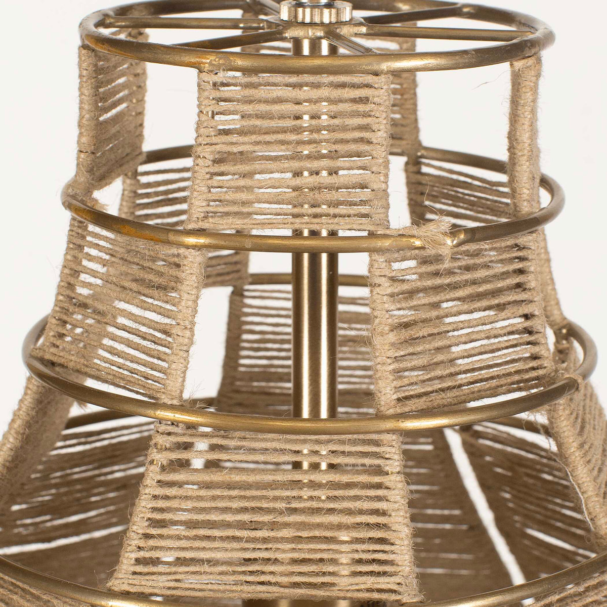 Hestia 1 Light Natural Rope Pendant - Light Brown by Uttermost - View 12