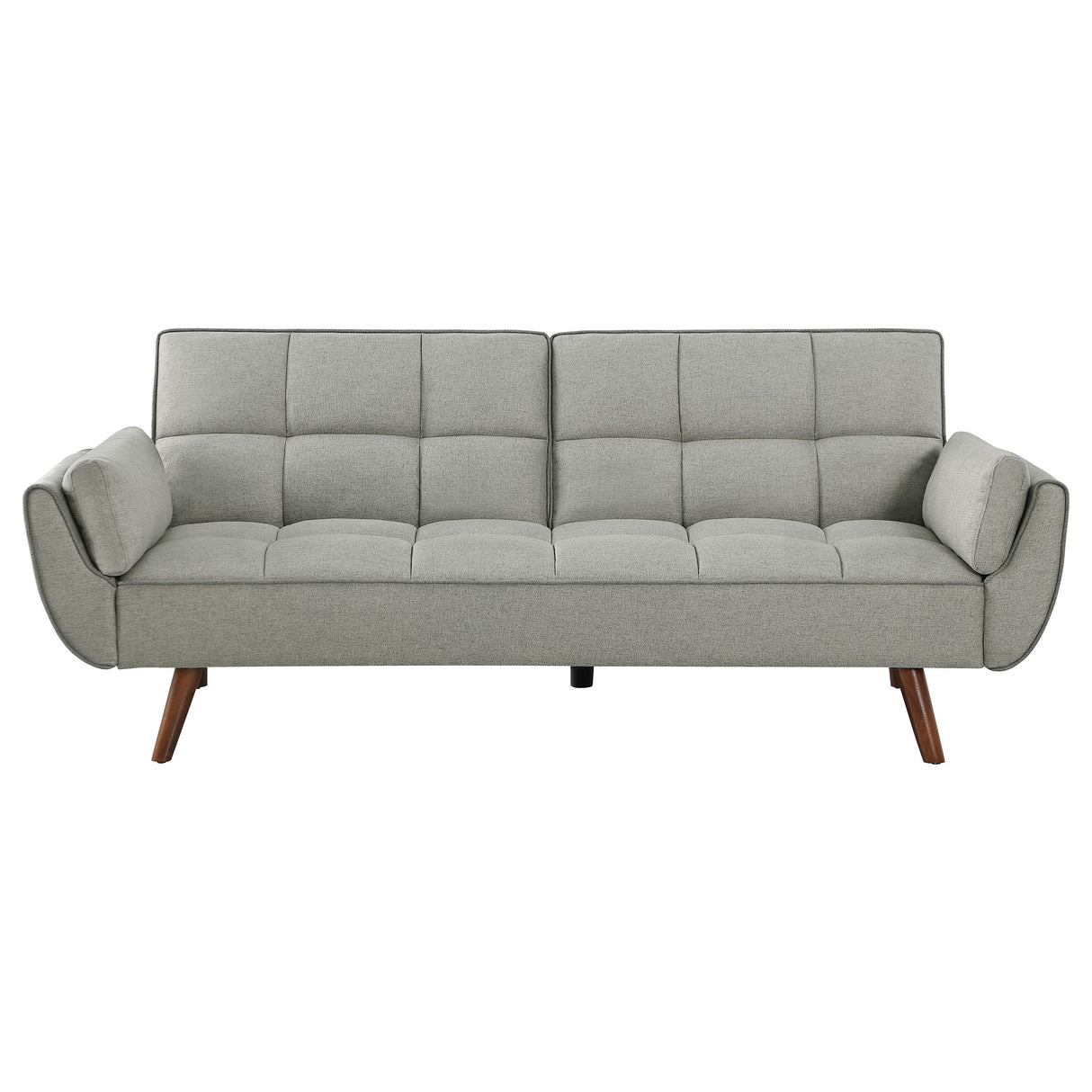 Sofa Bed - Caufield Upholstered Buscuit Tufted Covertible Sofa Bed Grey