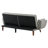 Sofa Bed - Caufield Upholstered Buscuit Tufted Covertible Sofa Bed Grey