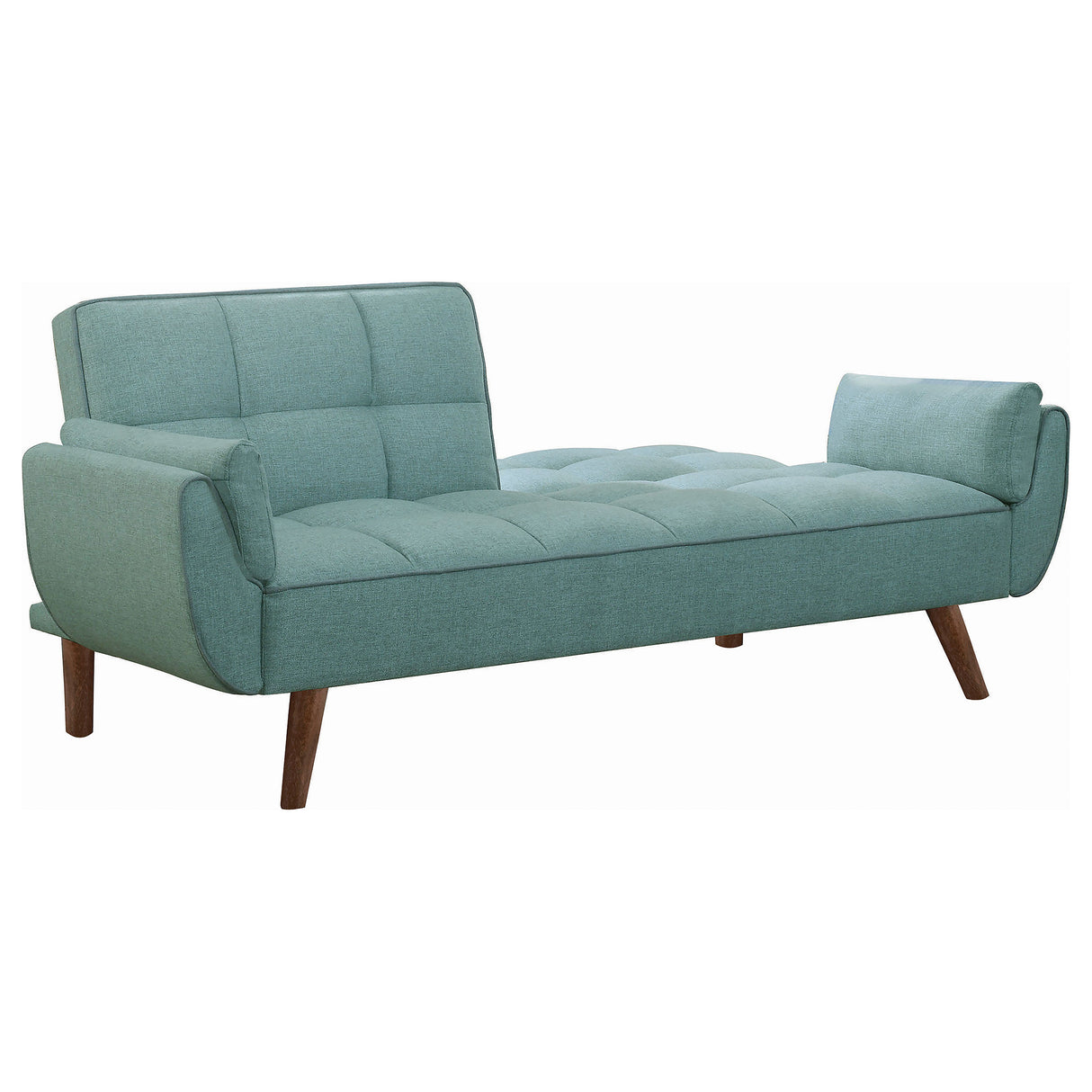 Sofa Bed - Caufield Biscuit-tufted Sofa Bed Turquoise Blue