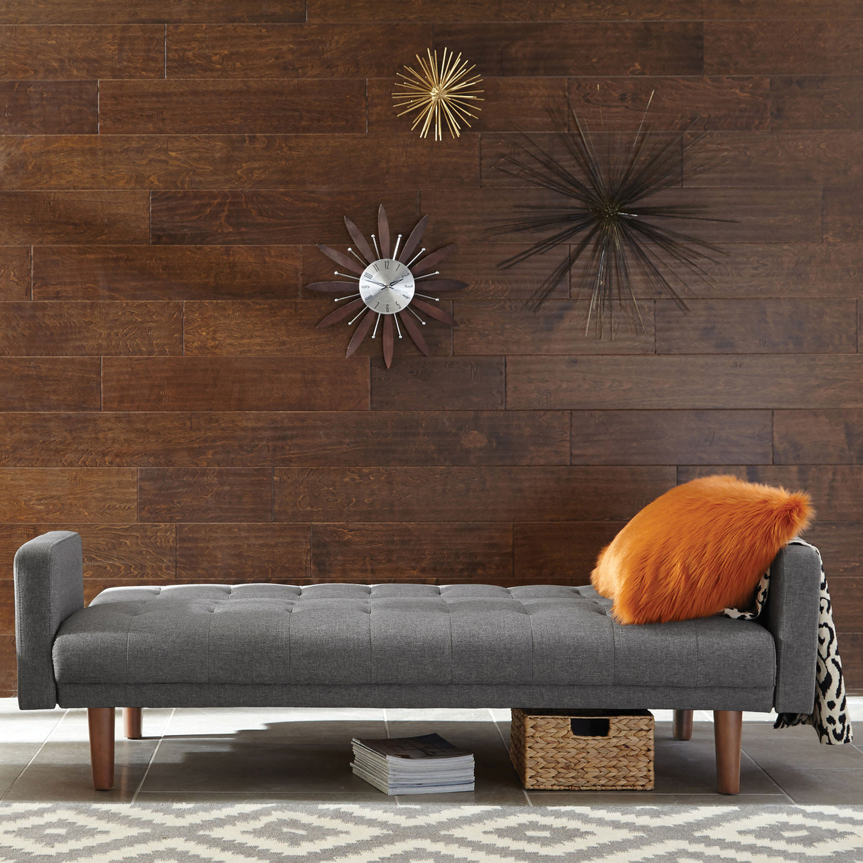 Sofa Bed - Sommer Tufted Sofa Bed Grey