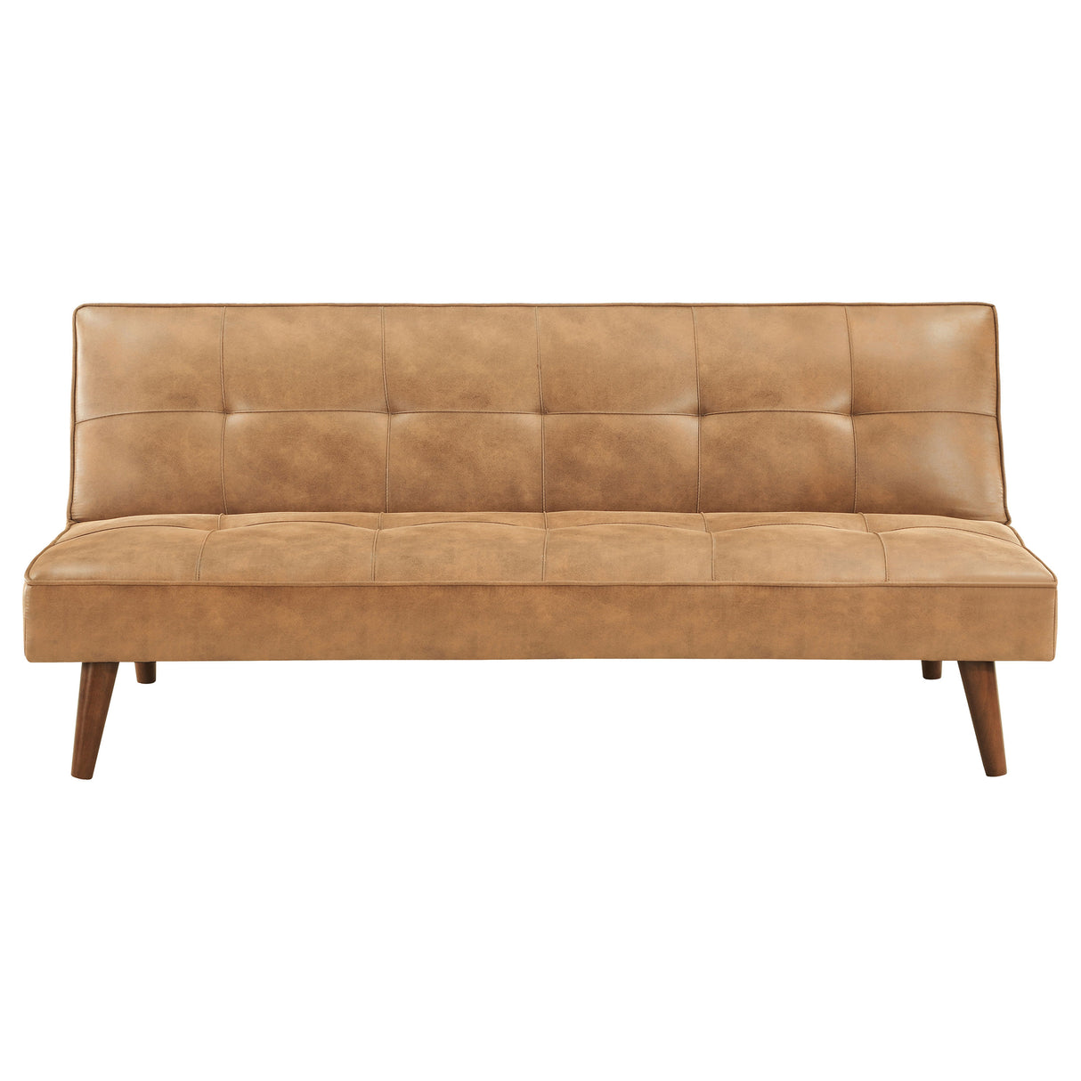 Sofa Bed - Jenson Multipurpose Upholstered Tufted Convertible Sofa Bed Saddle Brown