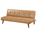 Sofa Bed - Jenson Multipurpose Upholstered Tufted Convertible Sofa Bed Saddle Brown