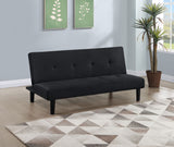 Sofa Bed - Stanford Multipurpose Upholstered Tufted Convertible Sofa Bed Black