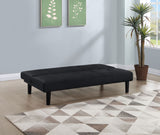 Sofa Bed - Stanford Multipurpose Upholstered Tufted Convertible Sofa Bed Black