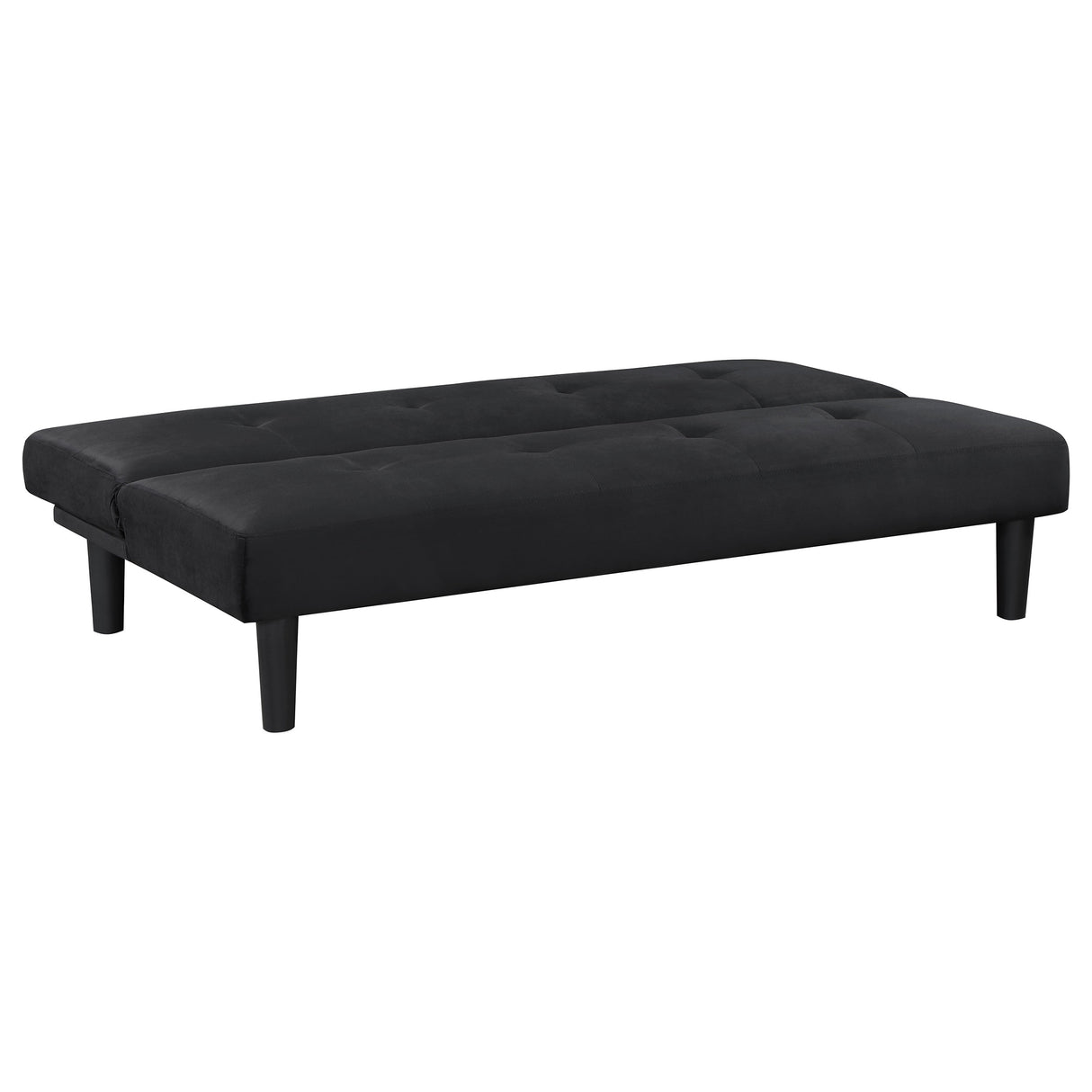 Sofa Bed - Stanford Multipurpose Upholstered Tufted Convertible Sofa Bed Black