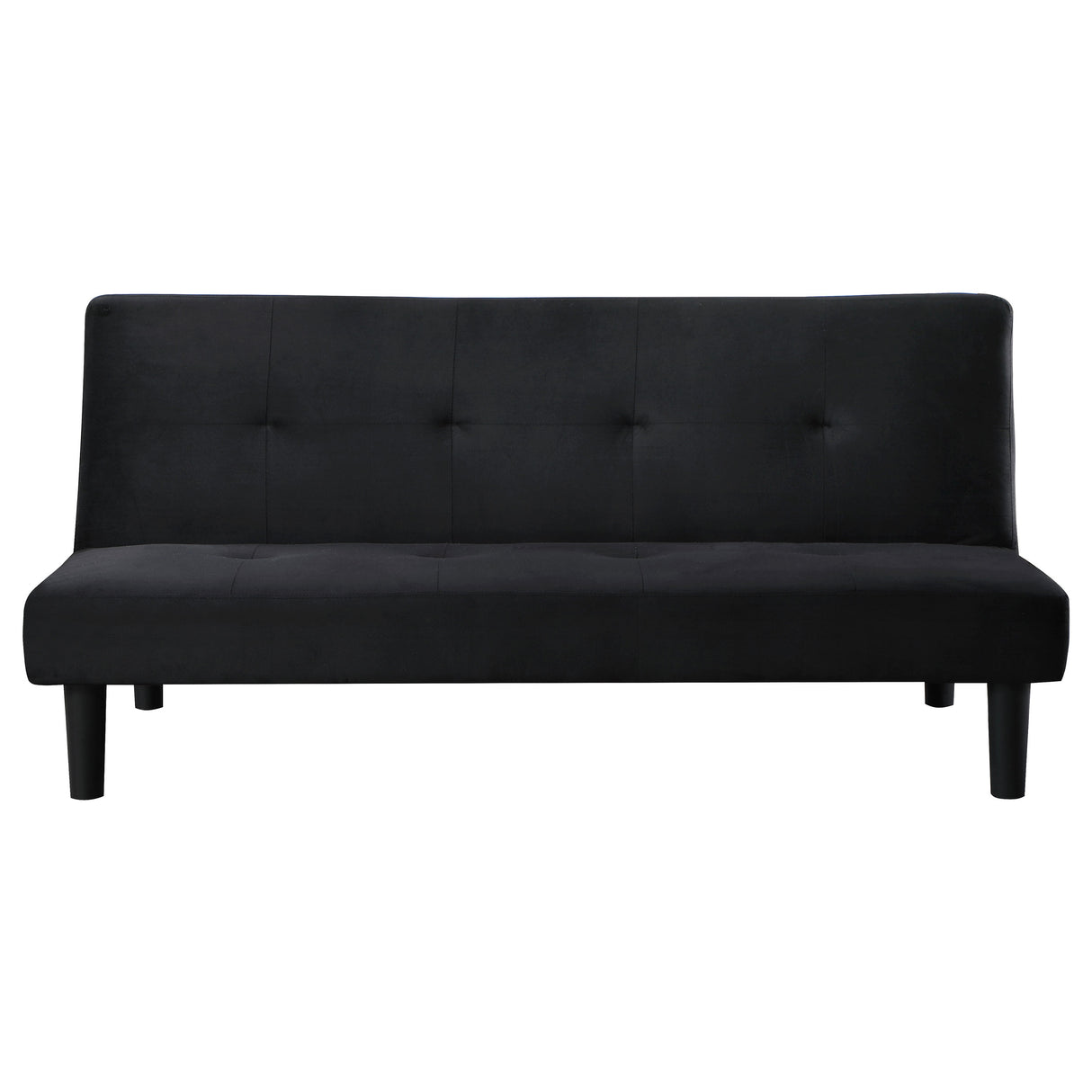 Sofa Bed - Stanford Multipurpose Upholstered Tufted Convertible Sofa Bed Black