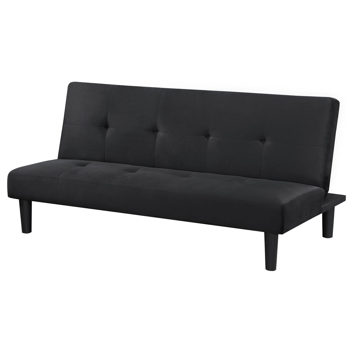 Sofa Bed - Stanford Multipurpose Upholstered Tufted Convertible Sofa Bed Black