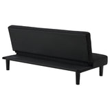 Sofa Bed - Stanford Multipurpose Upholstered Tufted Convertible Sofa Bed Black