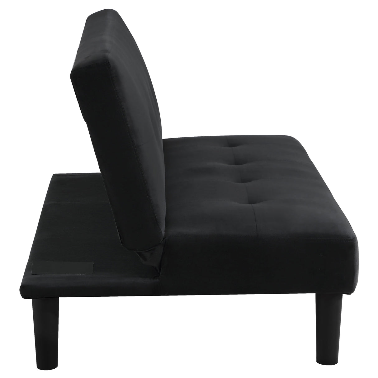 Sofa Bed - Stanford Multipurpose Upholstered Tufted Convertible Sofa Bed Black