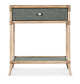 Retreat Pole Rattan Bedside Table - Beige / Blue by Hooker Furniture - View 5