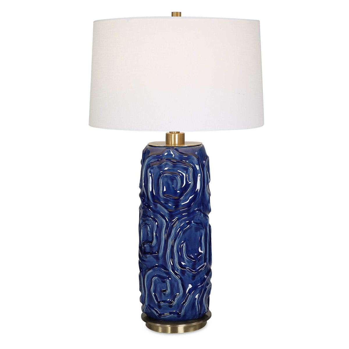 Zade Table Lamp - Blue by Uttermost - View 1