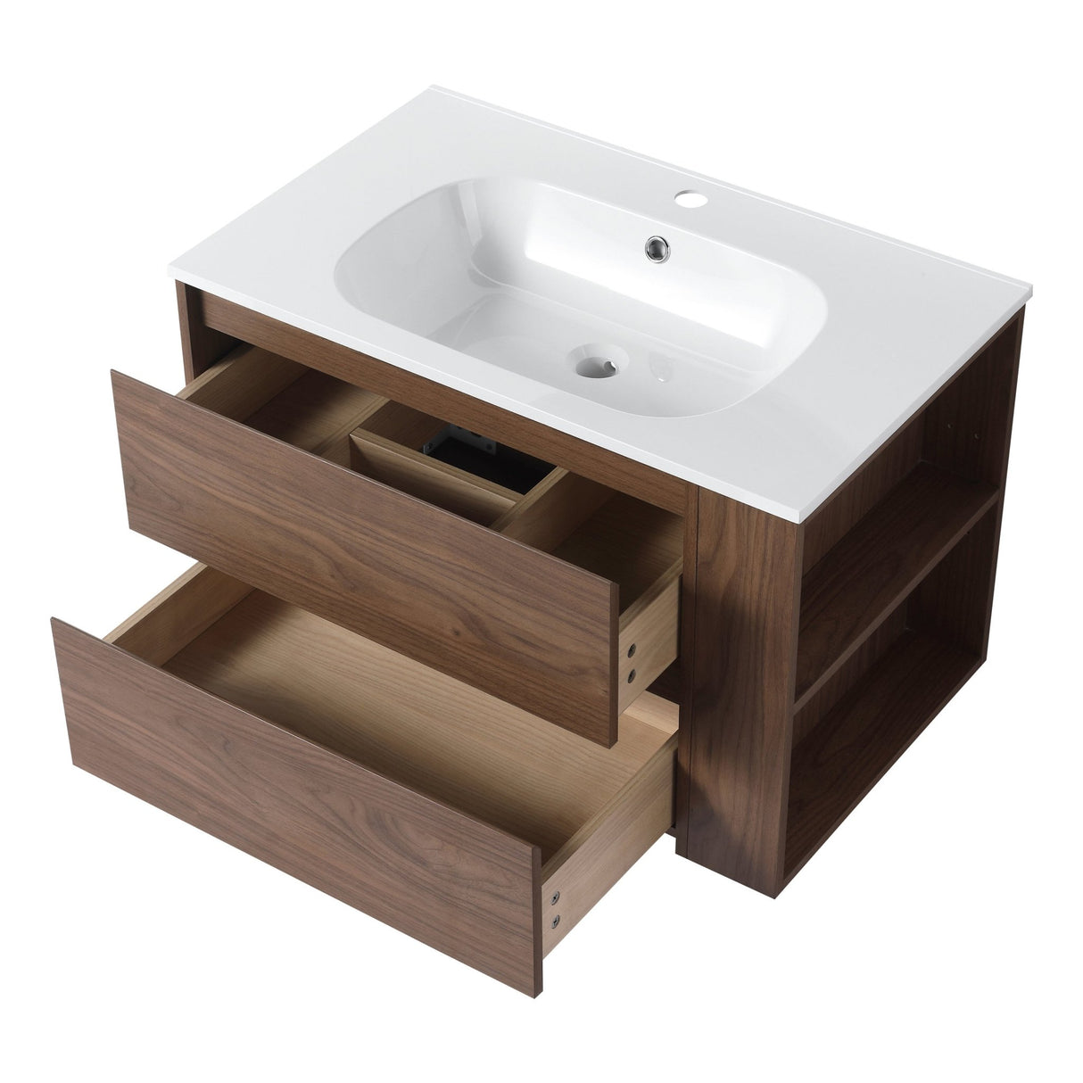 30" Wall Mounting Bathroom Vanity With Gel Sink (BVB005530BNO) - W999102535 - image - 23