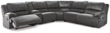 Ashley Charcoal Clonmel 36505S20 6 - Piece Reclining Sectional - Velvet - 36505S20 - Home Elegance USA - 1