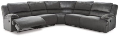 Ashley Charcoal Clonmel 36505S14 5 - Piece Power Reclining Sectional - Velvet - 36505S14 - Home Elegance USA - 1