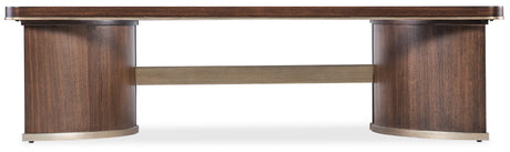 Melange Contours Coffee Table - Dark Brown by Hooker Furniture - View 6