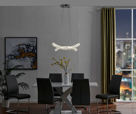 Monroe Crystal Chandelier // Chrome  | Finesse -  Home Elegance USA