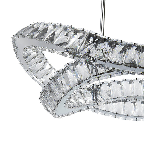 Monroe Crystal Chandelier // Chrome  | Finesse -  Home Elegance USA