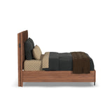 Lincoln Queen Upholstered Bed - Warm Walnut | Flexsteel