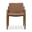 Sumba Golden Flax Outdoor Lounge Chair - Light Brown by Uttermost - View 1