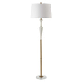 Colette White Stone Floor Lamp by Uttermost - View 4